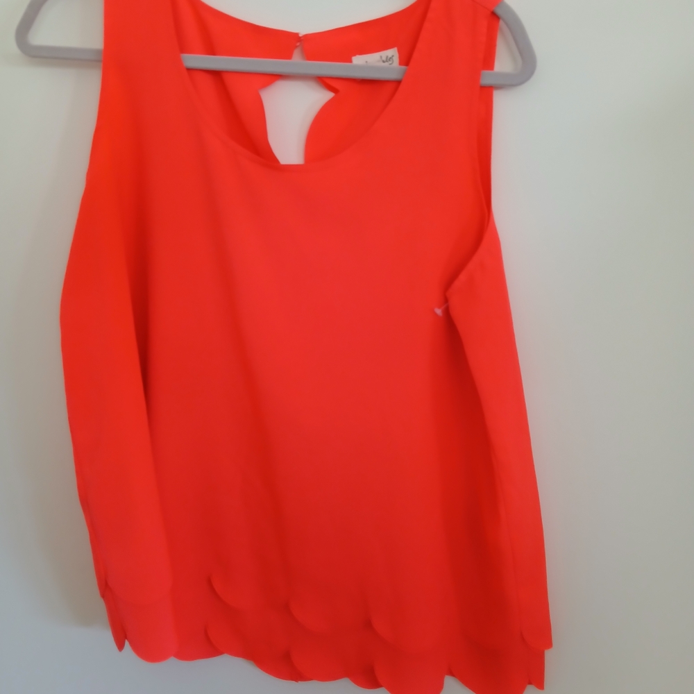 Maison Jules Bright Orange Tank Top